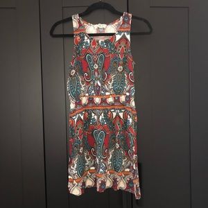 Pink Rose Patterned Summer Dress